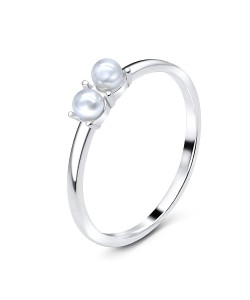 Pearl Silver Rings NSR-2908